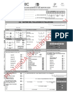 Formulario Defunciones Generales