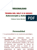 Personalidad. Teoría Del Self. 2015. P.W