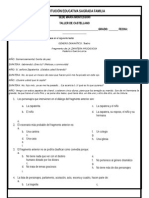 Taller de Castellano 5º (El Género Dramático y Otros II - 4to Periodo)