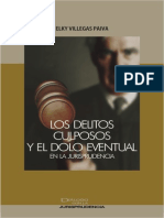 Los Delitos Culposos y El Dolo Eventual - Elky Villegas Paiva