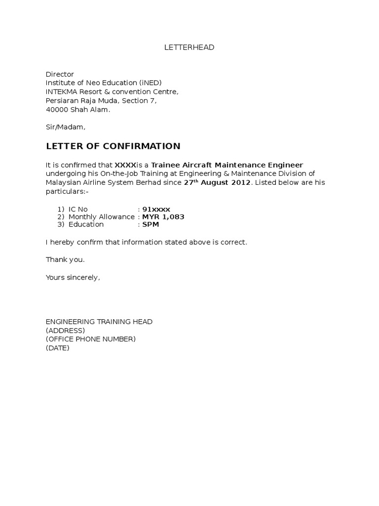 Confirmation of Trainee Engineer Status | PDF