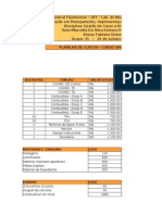 Planilha de Custo - Cursos Aperfeiçoamento