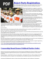 NLD Youths Reject Party Registration: Censorship Board Issues Political Parties Order