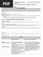 observation lesson plan