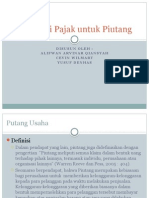 Akuntansi Pajak Untuk Piutang