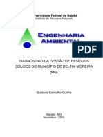 DIAGNÓSTICO DA GESTÃO DE RESÍDUOS SÓLIDOS DO MUNICÍPIO DE DELFIM MOREIRA (MG)