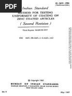 2633 - 1986 - R2006 - METHOD OF TESTING UNIFORMITY OF COATING ON ZINC COATED ARTICLES.pdf