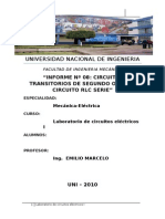 Informe de Laboratorio Circuitos I CIRCUITOS SEGUNDO ORDEN