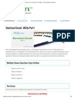 Electrical Circuit - MCQs Part I - PinoyBIX - Online Questions and Answers