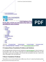 5 Common House Foundation Problems and Solutions PDF