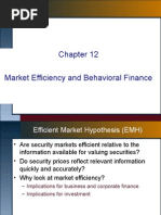 Market Efficiency and Behavioral Finance