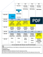 Timetable