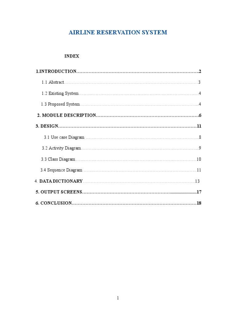 Airline Reservation System Overview | PDF | Unified Modeling Language ...
