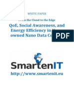 From The Cloud To The Edge - QoE, Social Awareness, and Energy Efficiency in User-Owned Nano Data Centers