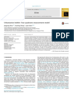 Urbanization Bubble Four Quadrants Measurement Model 2015 Cities