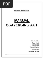 Download MANUAL SCAVENGINGdocx by Nidhi Chitkara SN290183632 doc pdf