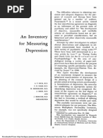 Archives of General Psychiatry Volume 4 Issue 6 1961 Doi 10.1001 Archpsyc.1961.01710120031004 BECK A. T. An Inventory For Measuring Depression