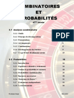 Combinatoires Et Probabilites