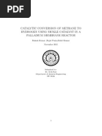 Catalytic Conversion of Methane To Hydrogen Using Nickle Catalyst in A Palladium Membrane Reactor