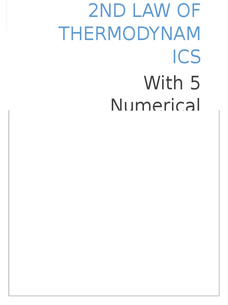 Calculations in thermodynamics pdf picture