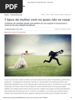 7 Tipos de Mulher Com Os Quais Não Se Casar - Universal