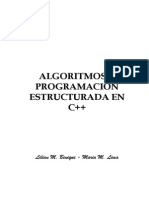 ALGORITMOS Y PROGRAMACIÓN ESTRUCTURADA EN C++