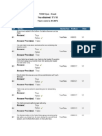 True False: Q#. Question Type Feedback Points