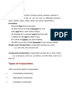 Types of Conjunction