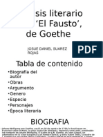 Análisis del Fausto de Goethe