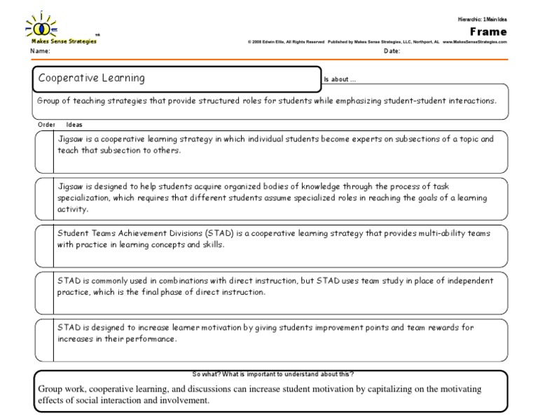 Effective Cooperative Learning Strategies | PDF | Career & Growth ...
