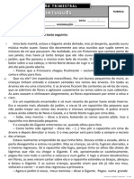 Ficha de Avaliação Trimestral - 2º Período - 4º Ano PORT I PDF