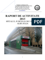 SPITAL JUDETEAN ALBA IULIA Raport Activitate 2013 
