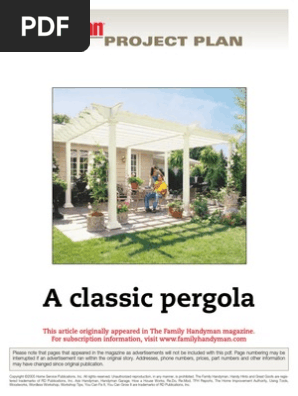 A Classic Pergola - FH02JUN