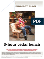 3 Hour Cedar Bench - FH03Apr