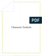 Character Analysis Worksheets