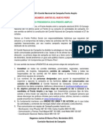 Directiva 001-Comité Nacional de Campaña Frente Amplio