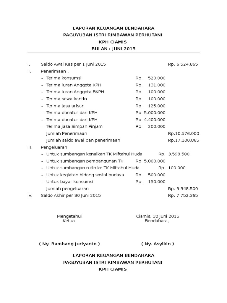 LAPORAN KEUANGAN BENDAHARA.doc