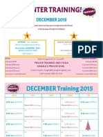 Angela's Gym December Schedule 2015