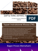 (Sap 6) Term, Definisi, Kategori