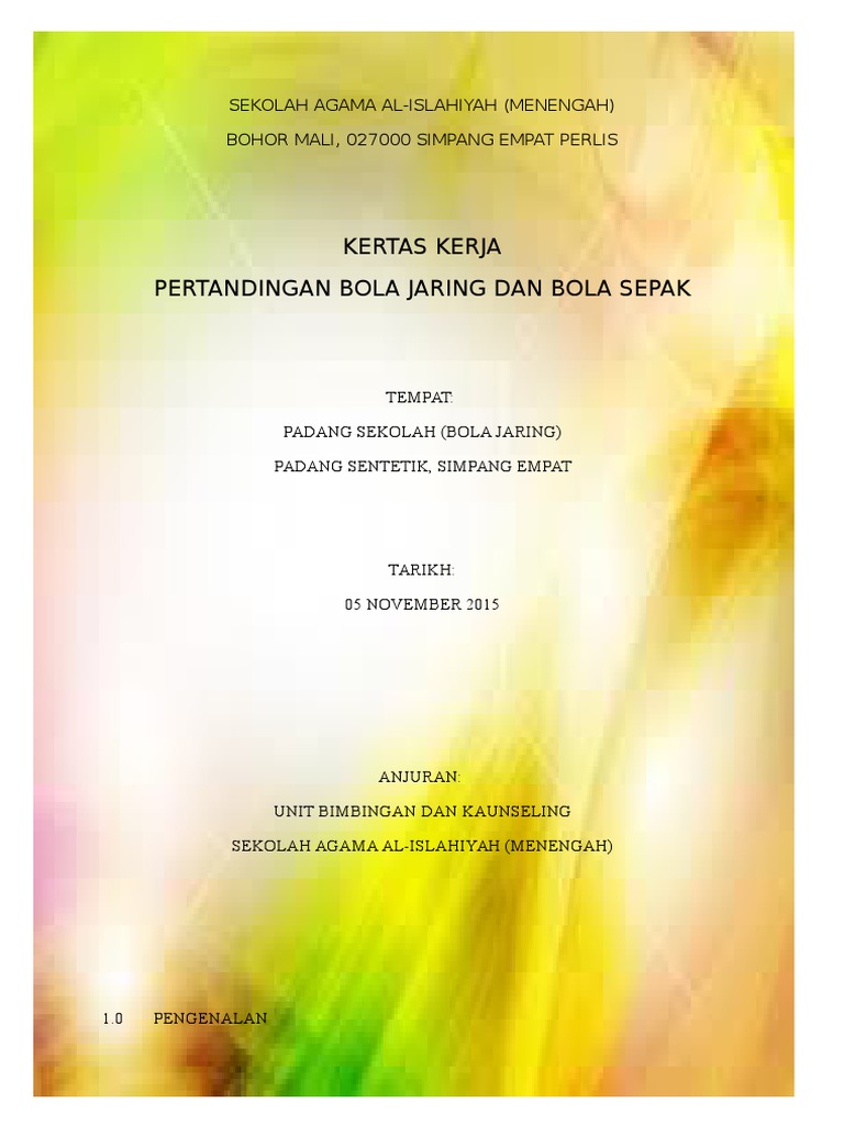 Kertas Keja Sukan Bola Jaring