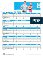 2000 Calorie Meal Plan Sample with Breakfast, Lunch, Dinner & Snack Recs