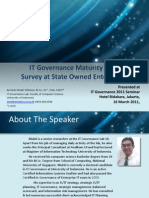 IT Governance Maturity 2010 Survey at State Owned Enterprises