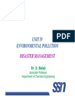 Unit Iv Environmental Pollution: Disaster Management