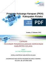 Program Keluarga Harapan (PKH) Kabupaten Kolaka Tahun 2015