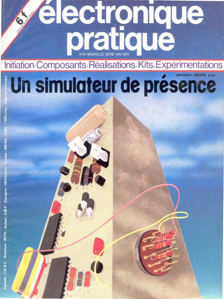 Où Trouvé Des Schemas De Temporisation à Thyristors Et Ujt Electronique Pratique 016 Mai 1979 | PDF | Redresseur | Transistor