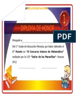 Diploma Primaria - Metematica