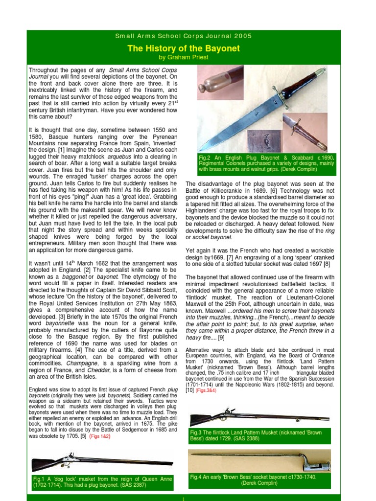 Bayonet History | PDF | Bayonet | Rifle