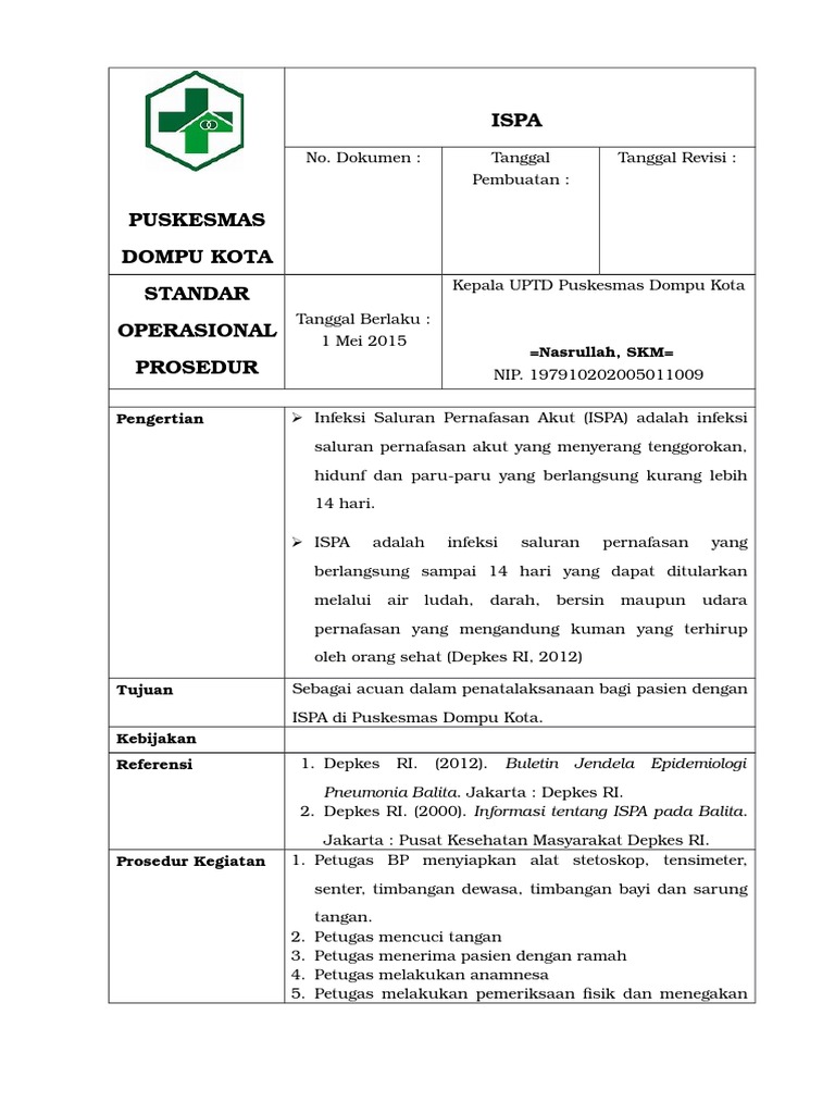 Asuhan Keperawatan Anak Dengan Ispa Pdf