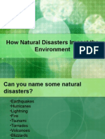 Impact of Natural Disaster On Environment