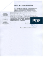 Declaratie de Conformitate PVC, Sistem TROCAL